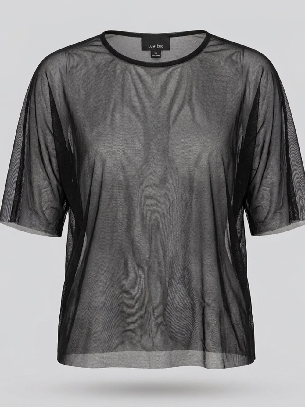 Lumiere Women’s Mesh Tee - Black (Size Medium)